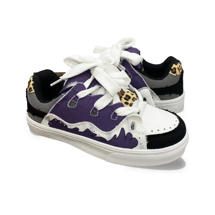 XLAIII Slip Resistant, Breathable, Moisture Wicking Low Top Canvas Shoes Unisex Shen Gongbao Purple-3