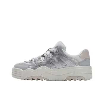 FILA Rosetta Anti Slip Wear Resistant Low Top Skateboard Shoes Women's Silver