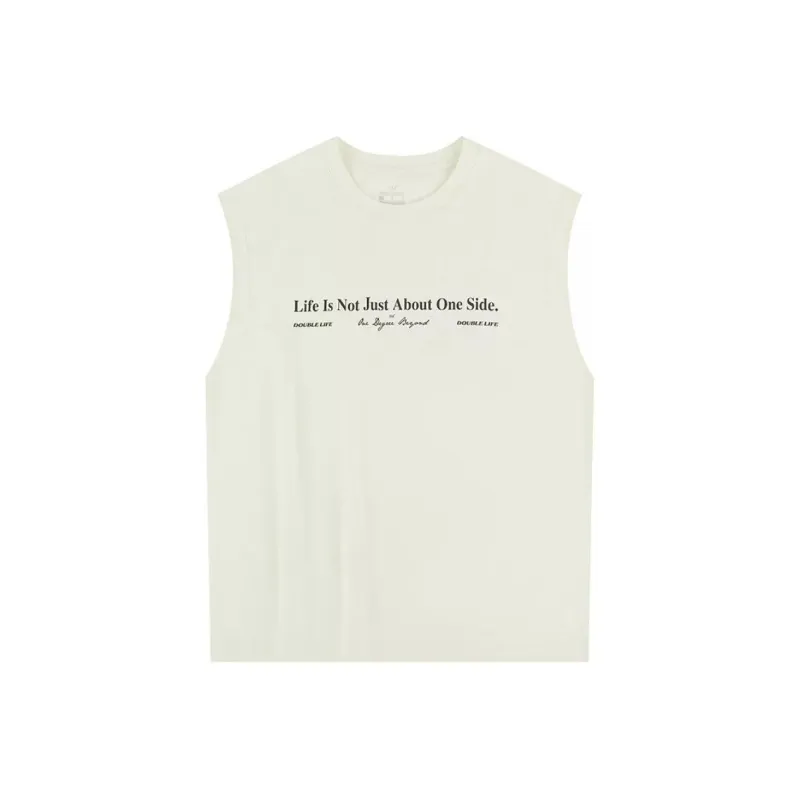 361° Tank Tops Unisex Cream White-0