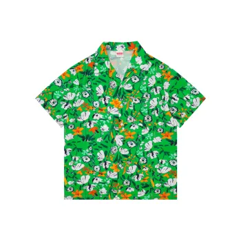 IXXAT Shirt Unisex Green Wildflower Shadow
