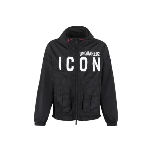 DSQUARED 2 Icon Colour block Logo print Jacket