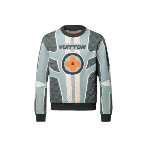 LOUIS VUITTON Quilted Cotton Blend Crewneck