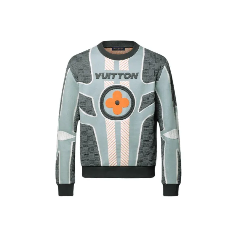 LOUIS VUITTON Quilted Cotton Blend Crewneck-0