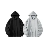 [2 Pcs Fleece-Lined]Black+Heather Gray