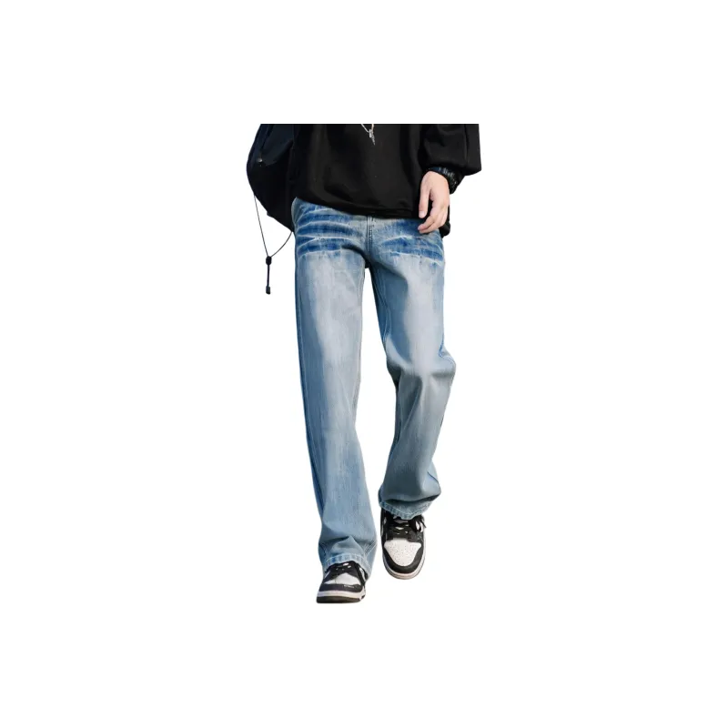 JUNGLE PANDA Jeans Unisex Blue-1