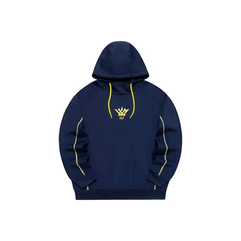 361° x LVXIAOMING LIANMINGKUAN Basketball Collection Sweatshirt Men's Deep Ink Blue-0