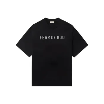 Fear Of God Logo Printed Crewneck T Shirt