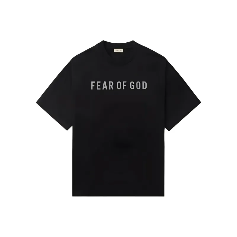 Fear Of God Logo Printed Crewneck T Shirt-0