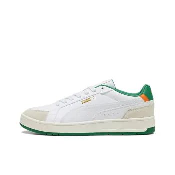 PUMA Court Classico Anti Slip Wear Resistant Low Top Skateboard Shoes Unisex White