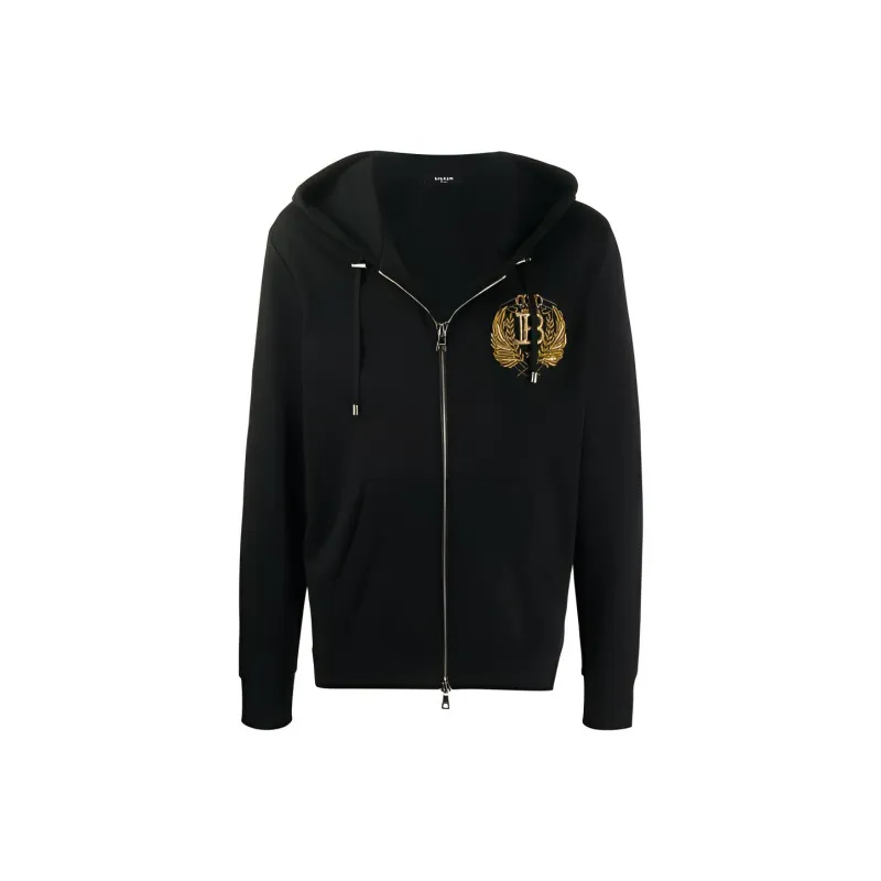 BALMAIN Sweatshirts Men Black-0