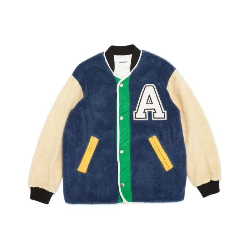 AMBUSH Color-Block Buttoned Fleeced Jacket-0