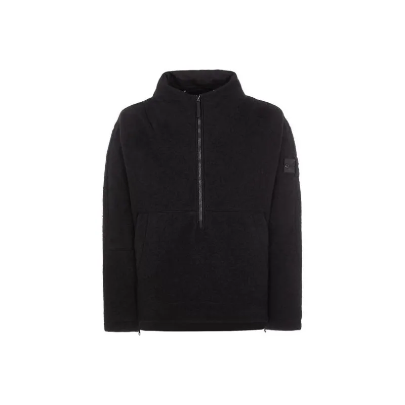 STONE ISLAND High Neck Zip Up Jacket-0
