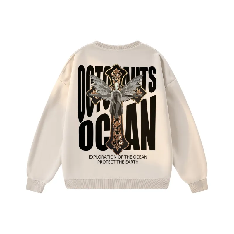 Small Columns Under The Sea Sweatshirt Unisex-12