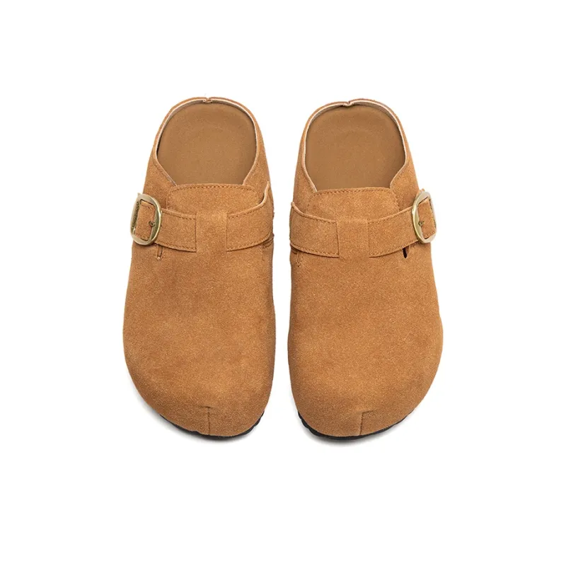 H2 Rubber Sole Abrasion Resistant Slip Resistant Closed Toe Slippers Women's-17