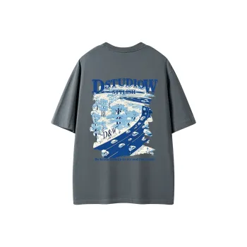 D&W T Shirts Unisex Dark Gray