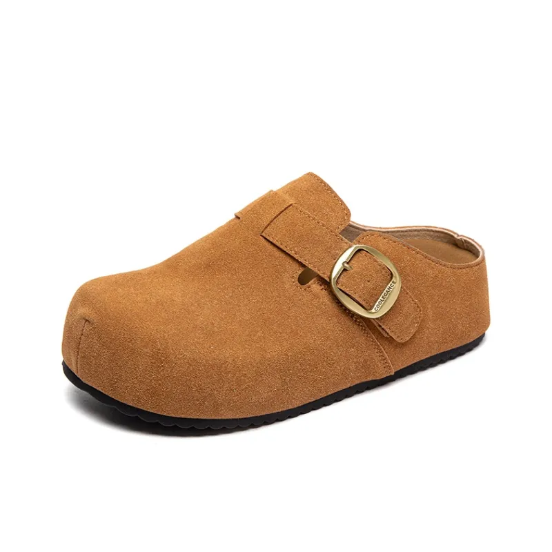 H2 Rubber Sole Abrasion Resistant Slip Resistant Closed Toe Slippers Women's-30