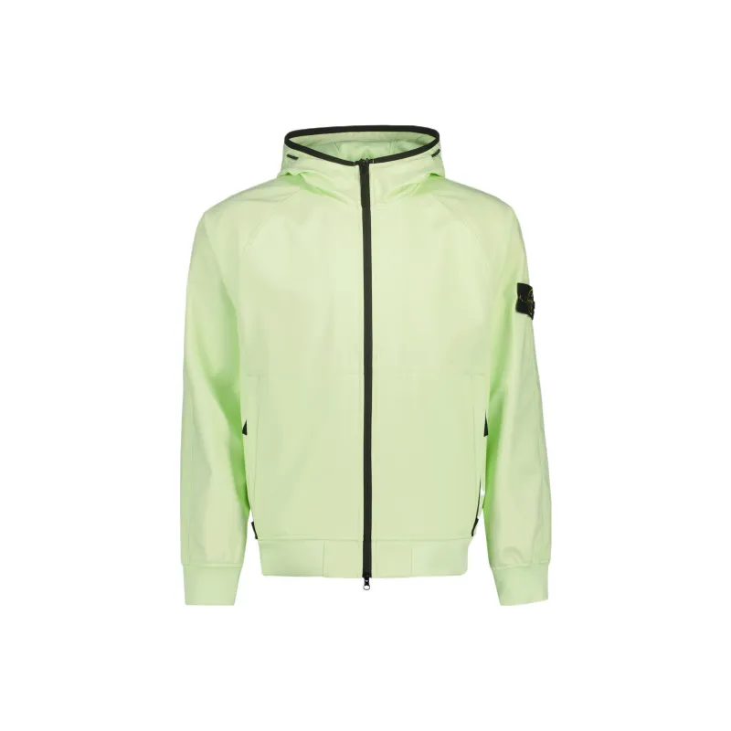 STONE ISLAND LIGHT SOFT SHELL R SERIES SOFT SHELL Jackets Coats Men's Light Green-0