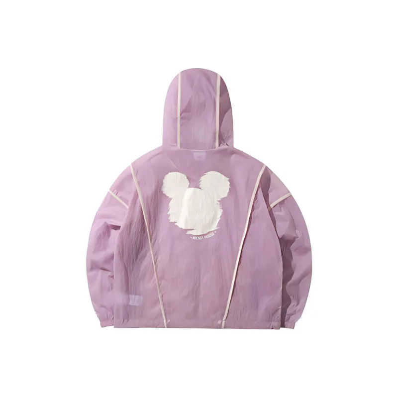 LiNing x Disney Trench Coat Women's Faint Shadow Purple-1