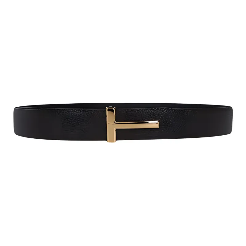 TOM FORD Leather Belts Unisex Brown-2
