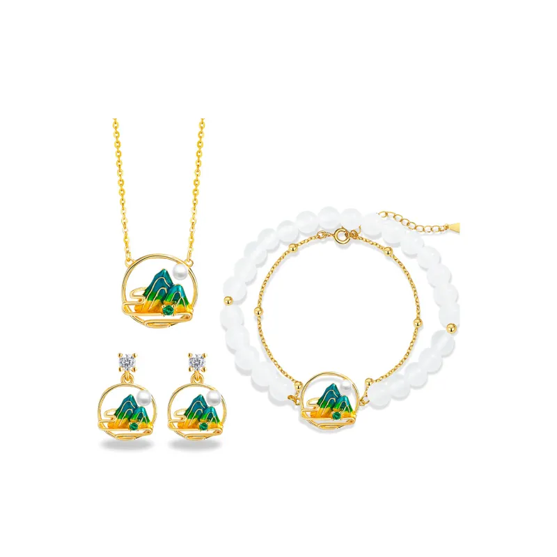 CHINA GOLD Pearl Necklaces Women's-3