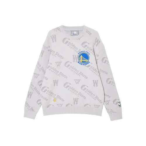 JACK JONES· x NBA Warriors Team Knitwear Men's Light Heather Gray
