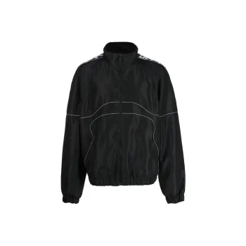 OFF-WHITE Elasticated-trim Line Detail Jacket