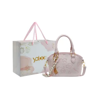 Yalu PU Crossbody One Shoulder Handbag Unisex Ecru/Black/Dark Brown/Pink