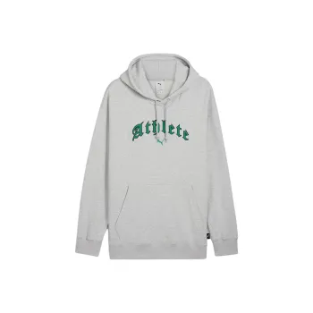 PUMA GRAPHICShoodie FW24 Athlete Sweatshirt Men's Light Gray