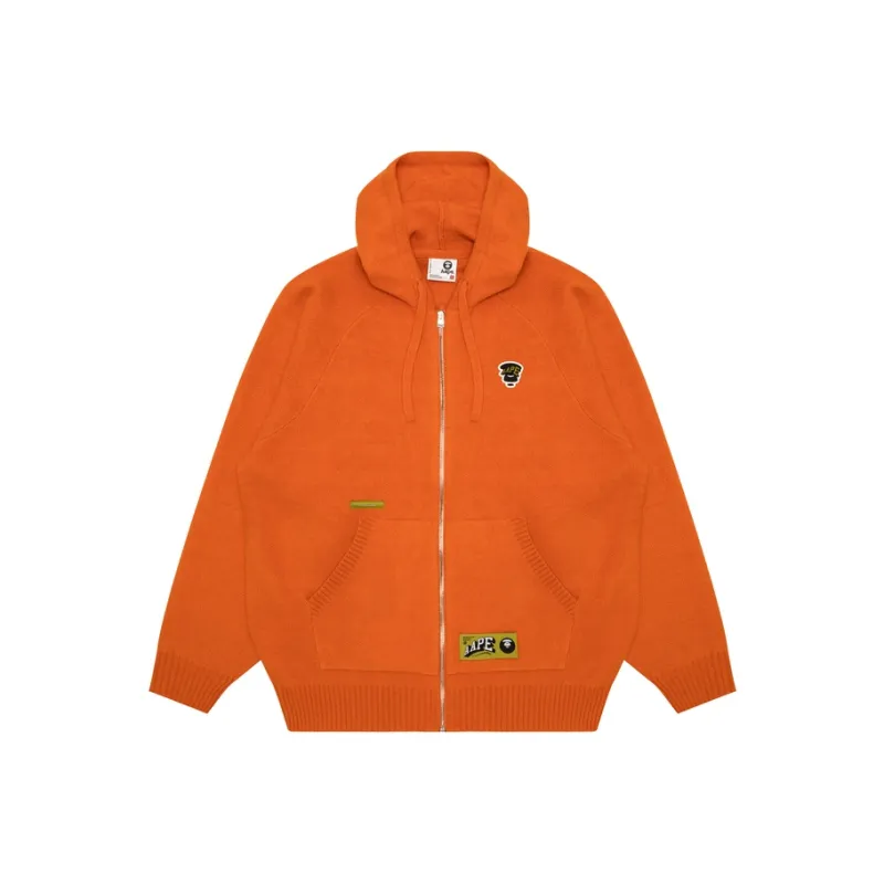 Aape By *A Bathing APE® Moonface logo Zip up Cardigan-4