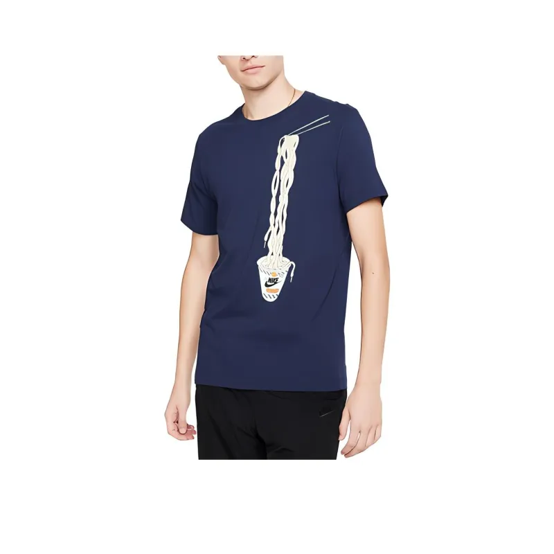 Nike T Shirts Men Blue-0