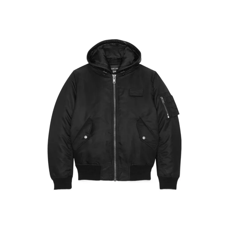 SAINT LAURENT Rive Droite Series Jackets Men Black-0