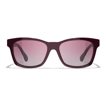 CHANEL Sunglasses Women's Red