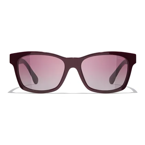 CHANEL Sunglasses Women's Red