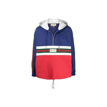 GUCCI Web stripe Hooded Windbreaker
