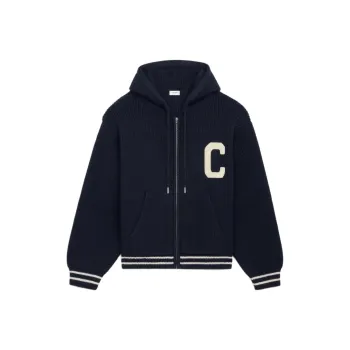 CELINE College Hooded Sweater In Wool