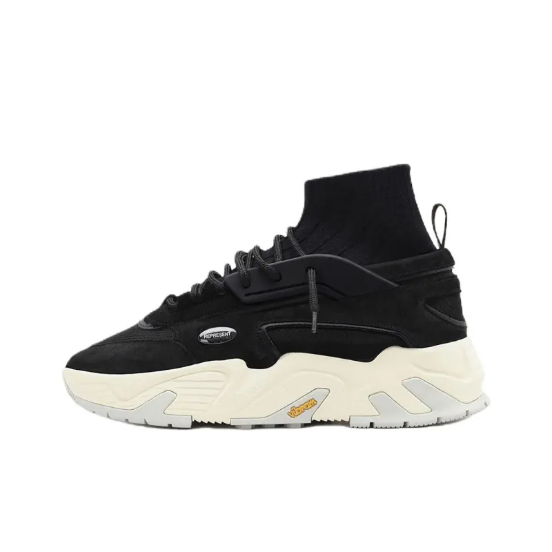 REPRESENT Terrier High Top Casual Shoes Men's Black-0
