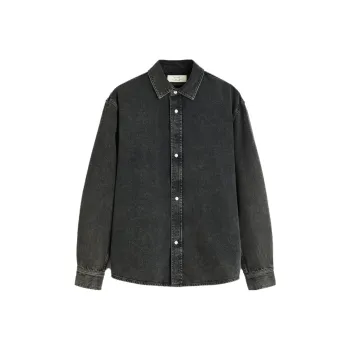 ZARA Denim Jackets Men Gray