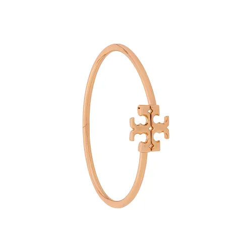 TORY BURCH Logo Plaque Slip On Cuff Bracelet