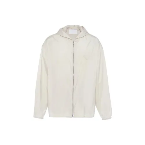 PRADA Jackets Men Pink Chalk White