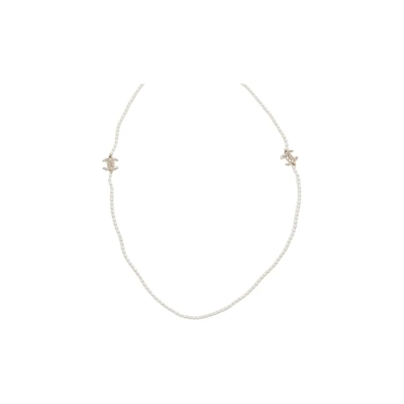CHANEL 2020s CC logo Necklace-1