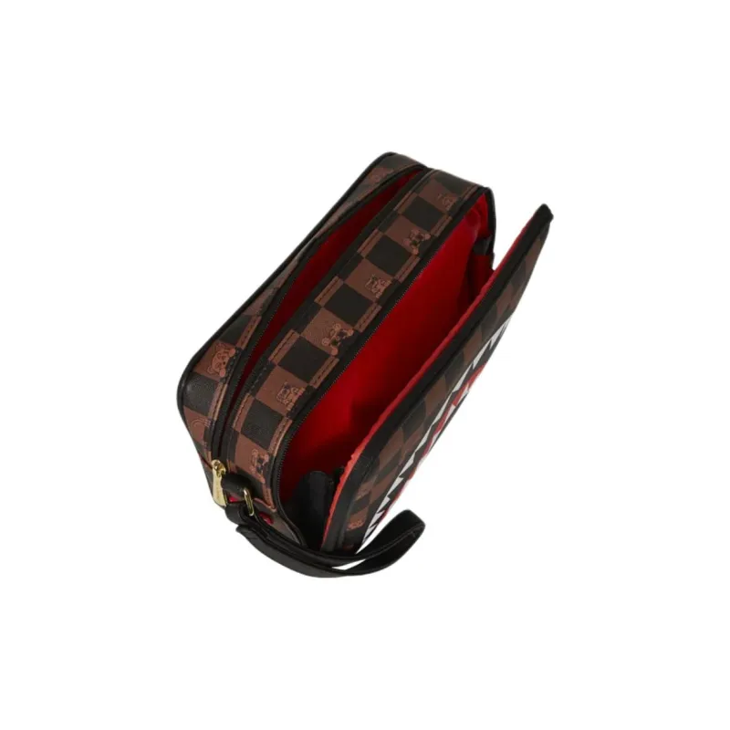 SPRAYGROUND PVC Toiletry Bag Unisex Black & Brown & Multicolor-3