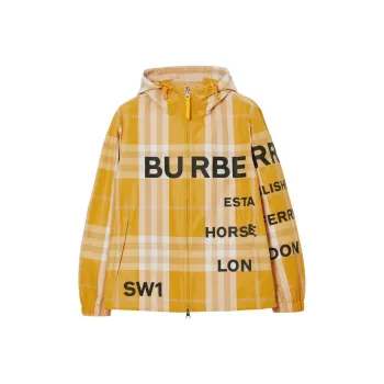 Burberry Check Pattern Rain Jacket