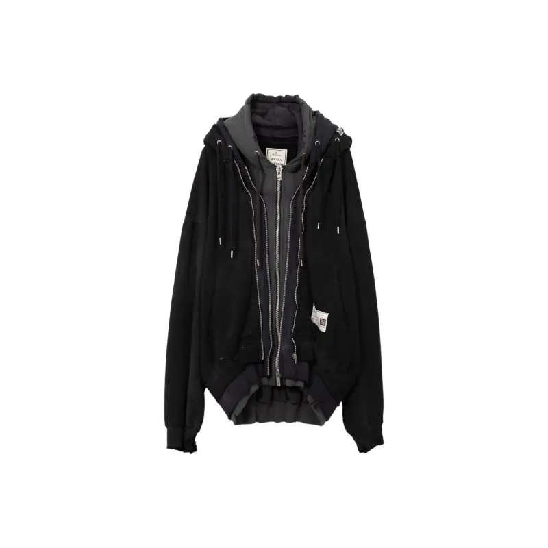 Maison Mihara Yasuhiro Layered Zip up Hoodie-0