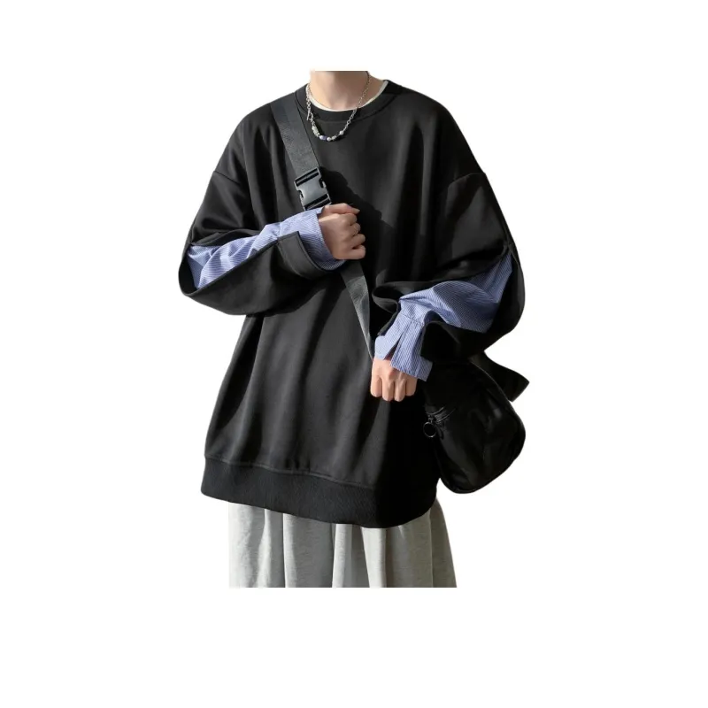 NEAR HERE Sweatshirt Unisex Navy Blue-0
