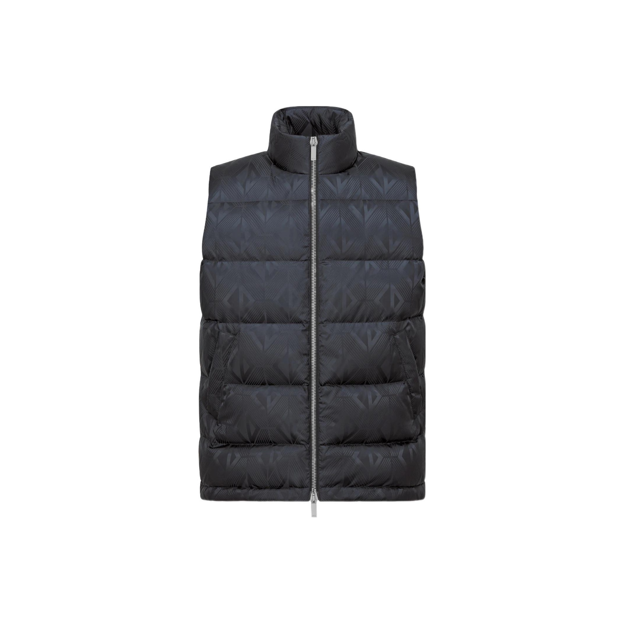 Dior｜VESTS (457C71A2762 9000) DiorAlps Belted Puffer Vest Quilted Technical Taffeta with