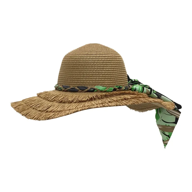 15 MINS Paper Reed Sun Protection Hats Women's-9