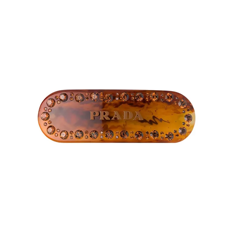 PRADA Logo lettering Hair Clip-0