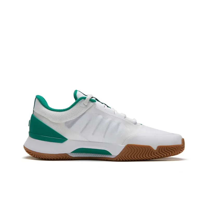 Wilson Cushioning Abrasion Resistant Coverage Support Low Top Tennis Shoes Women's White Green-1