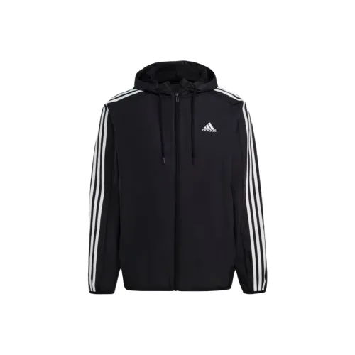 Adidas Free Shipping With AdiClub Essentials Woven 3 Stripes Windbreaker