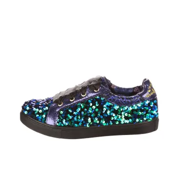 IRREGULAR CHOICE Wasabi Wanderer Abrasion Resistant Low Top Skateboard Shoes Unisex Blue